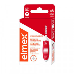 Produktbild von ELMEX Interdentalbürsten ISO Gr.2 0,5 mm rot