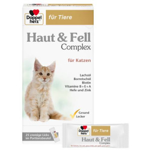 Produktbild von DOPPELHERZ für Tiere Haut&Fell Compl.Port.B.f.Kat.
