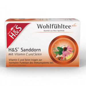 Produktbild von H&S Sanddorn m.Vitamin C und Selen Filterbeutel