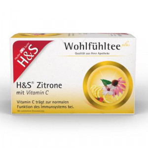 Produktbild von H&S Zitrone mit Vitamin C Filterbeutel