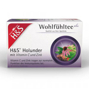 Produktbild von H&S Holunder m.Vitamin C und Zink Filterbeutel