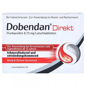 Produktbild von DOBENDAN Direkt Flurbiprofen 8,75 mg Lutschtabl.