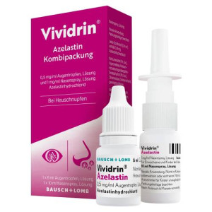 Produktbild von VIVIDRIN Azelastin Kombip. 0,5mg/ml ATR+1mg/ml NAS