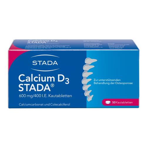 CALCIUM D3 STADA 600 mg/400 I.E. Kautabletten