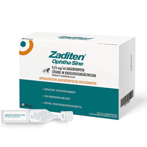 ZADITEN ophtha sine 0,25 mg/ml Augentr.Einzeldos.