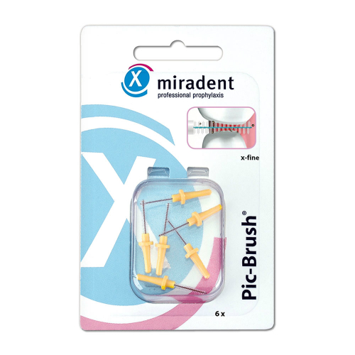 MIRADENT Interd.Pic-Brush Ersatzb.x-fein gelb