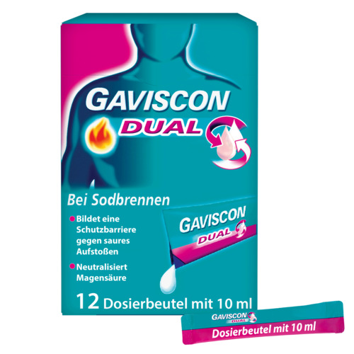 GAVISCON Dual 500mg/213mg/325mg Susp.z.Einn.Btl.