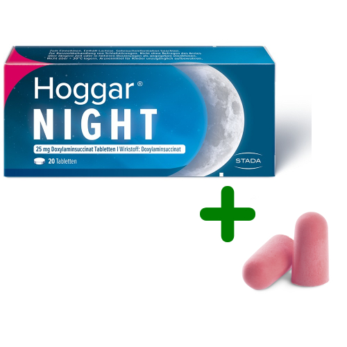 Hoggar Night Tabletten 20 St. + GRATIS Ohropax