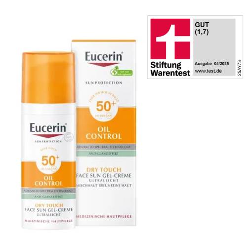 EUCERIN Sun Gel-Creme Oil Contr.Anti-Gl.Eff.LSF50+