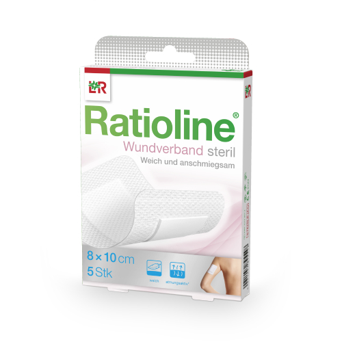 RATIOLINE Wundverband 10x8 cm steril