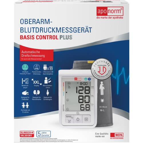 APONORM Blutdruckmessgerät Basis C.Plus Oberarm