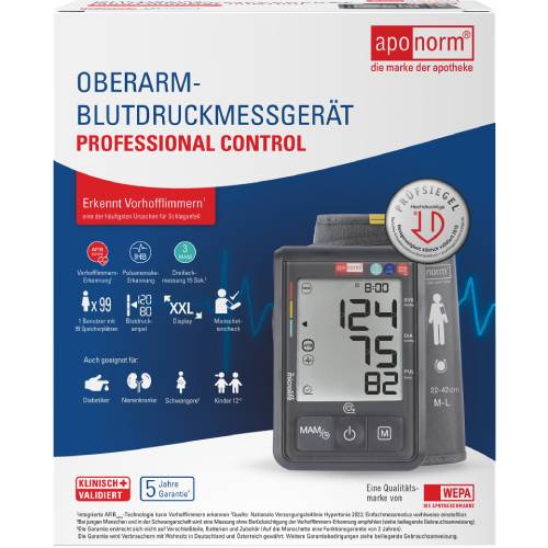 APONORM Blutdruckmessgerät Prof.Control Oberarm